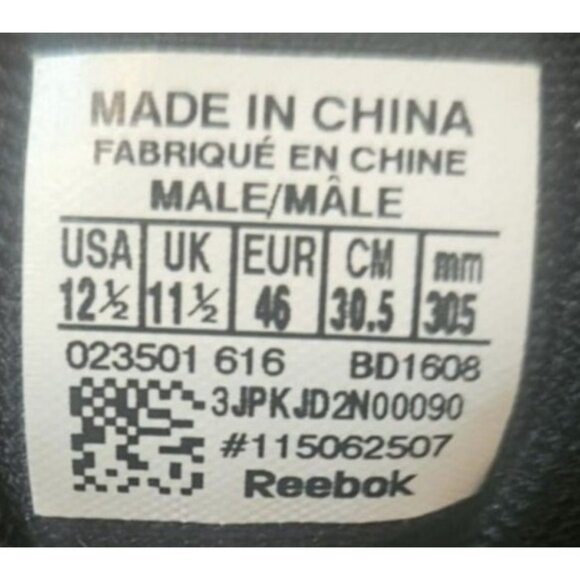 Reebok Mens Red Lifting Shoes With Velcro Strap & Lace-Up Closure Size 12.5 US D - Picture 6 of 6